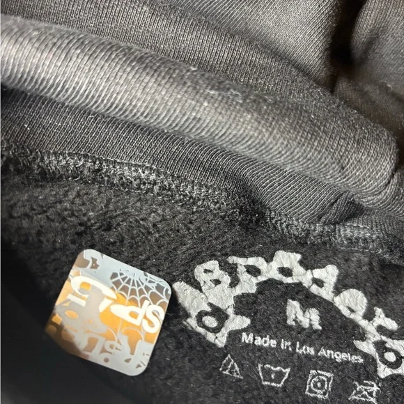 Black OG black sp5der hoodie